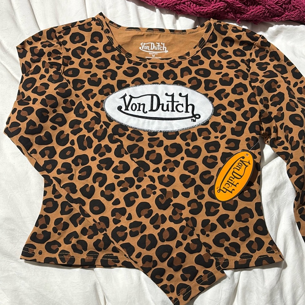 Leopard Von Dutch long sleeve
